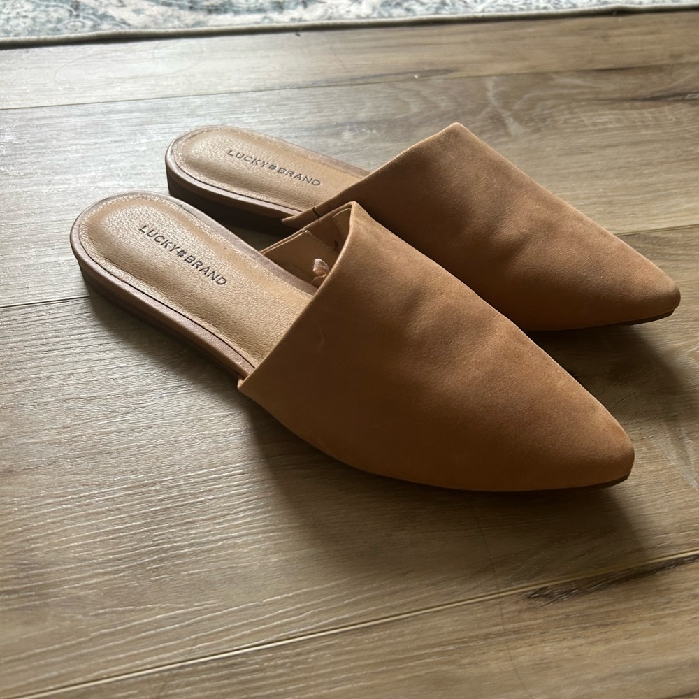 Lucky Brand Women's Brown Mules